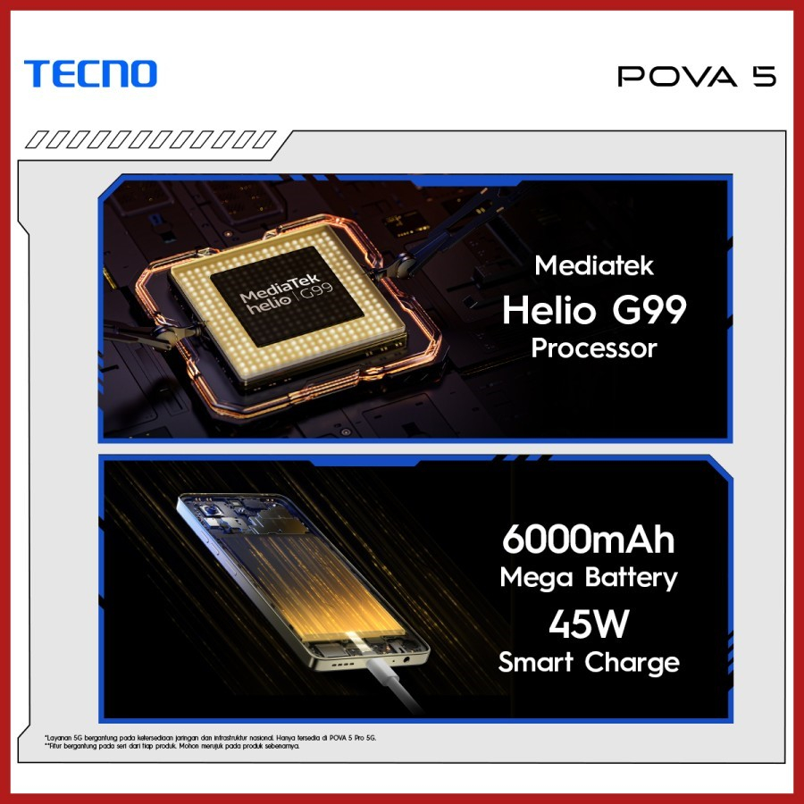 TECNO POVA 5 pro 5g & pova 5 - 8GB*+256GB GARANSI RESMI/ORIGINAL-3