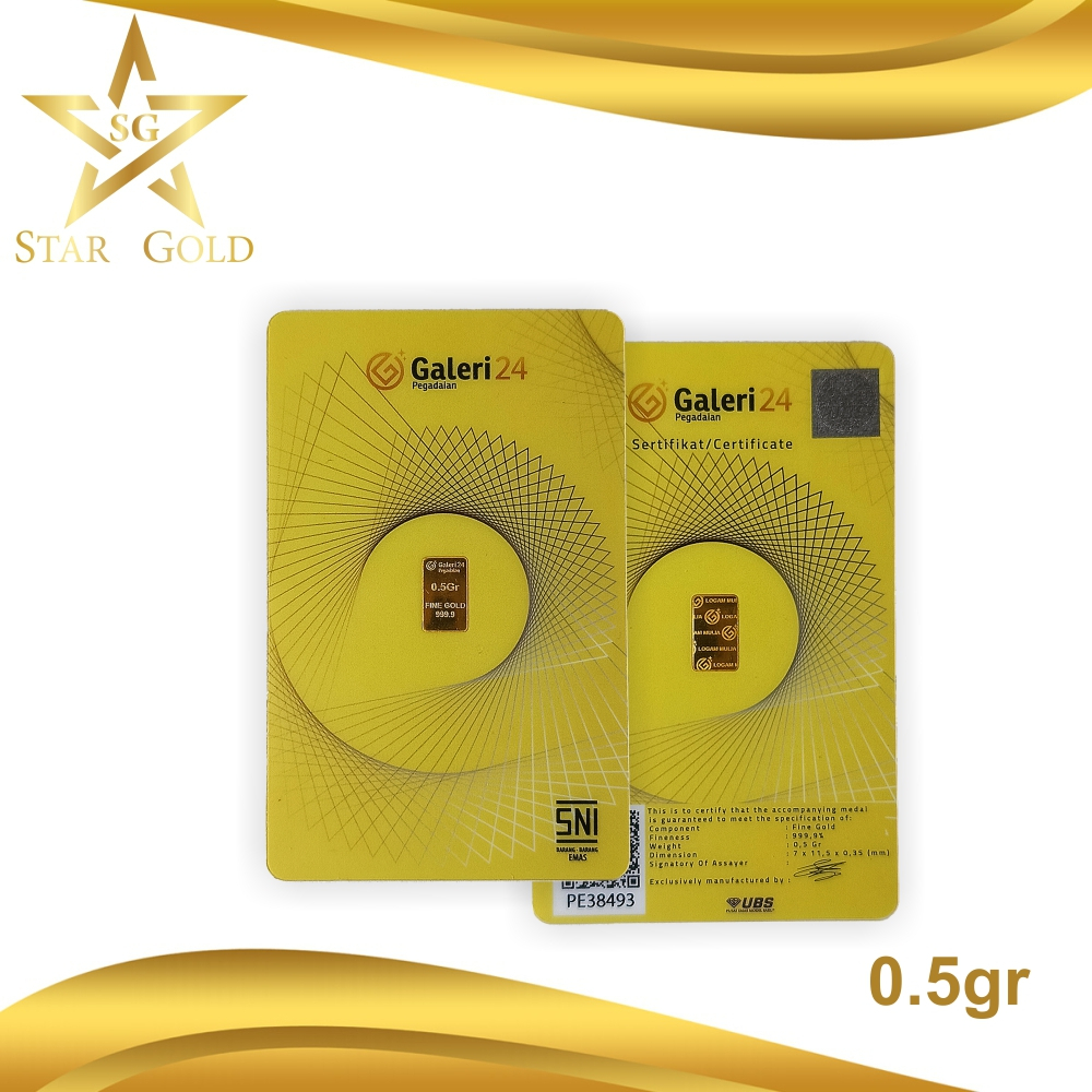 Star Gold Logam Mulia Galeri 24 0.5gr