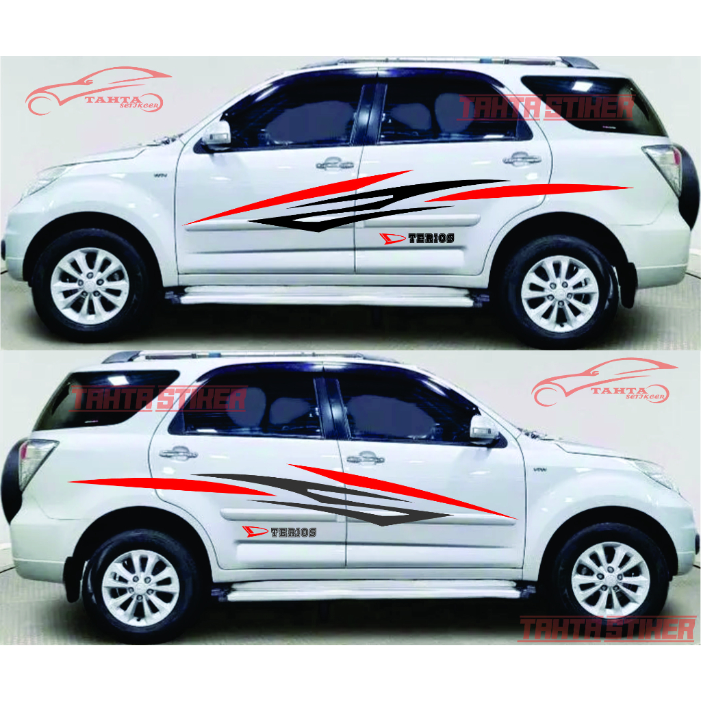 promo stiker sticker cutting mobil terios stiker mobil daihatsu terios 2013 up terbaru