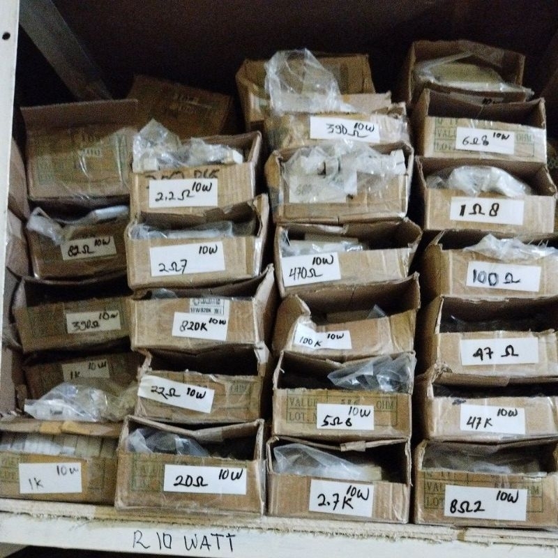 Resistor 10 Watt Resistor Kapur 10 Watt berbagai nilai