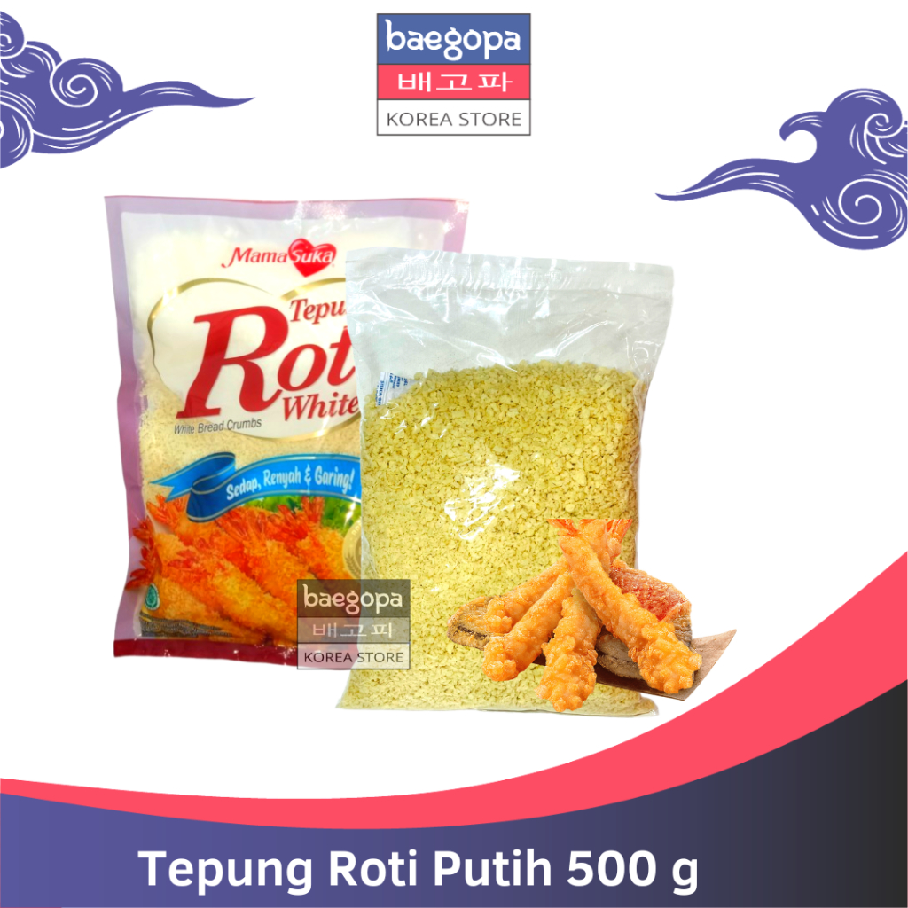 

PANKO PUTIH Tepung Roti Ekonomis 500 g Halal │ Panir untuk Karagee |