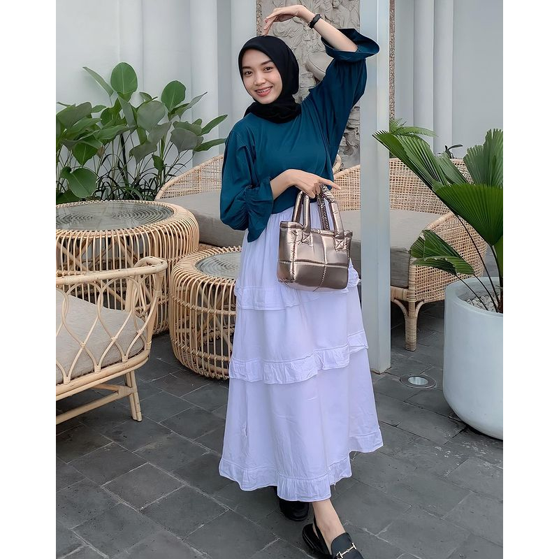 JEMIMA TOP BY CIXI //GAMALIA-PUFFY TOP kaos FLASH SALE | puffy top blouse |Kayla tangan terompet| ka