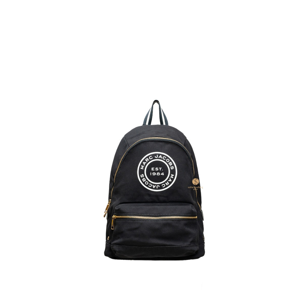 MARC JACOBS Canvas Signet Backpack - Black