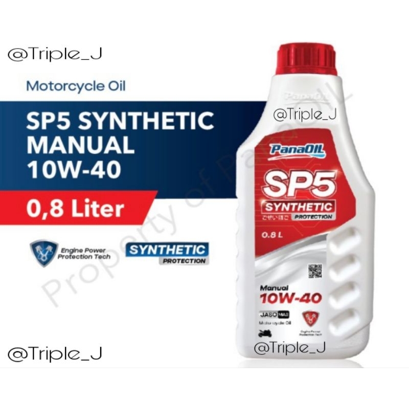 PanaOil SP5 10W-40 Synthetic 800ml - Manual