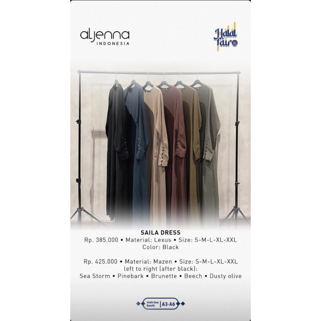 Saila Dress Aljenna - Brunette Size M