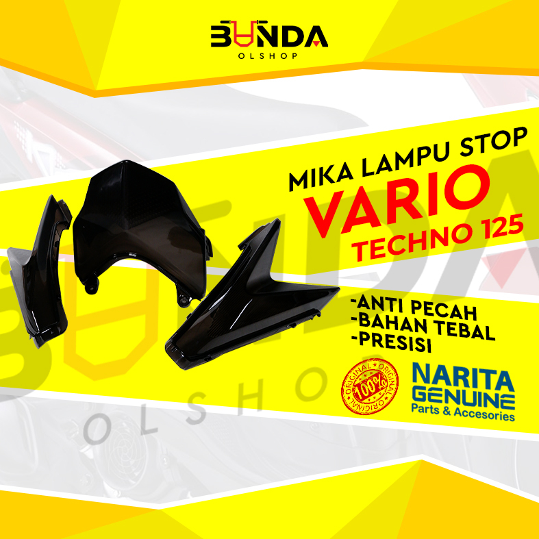 Mika kaca lampu Stoplamp belakang Vario techno cbs 125  2012--2014 bs