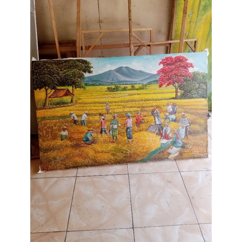 lukisan asli karya seniman jelekong A Barnas