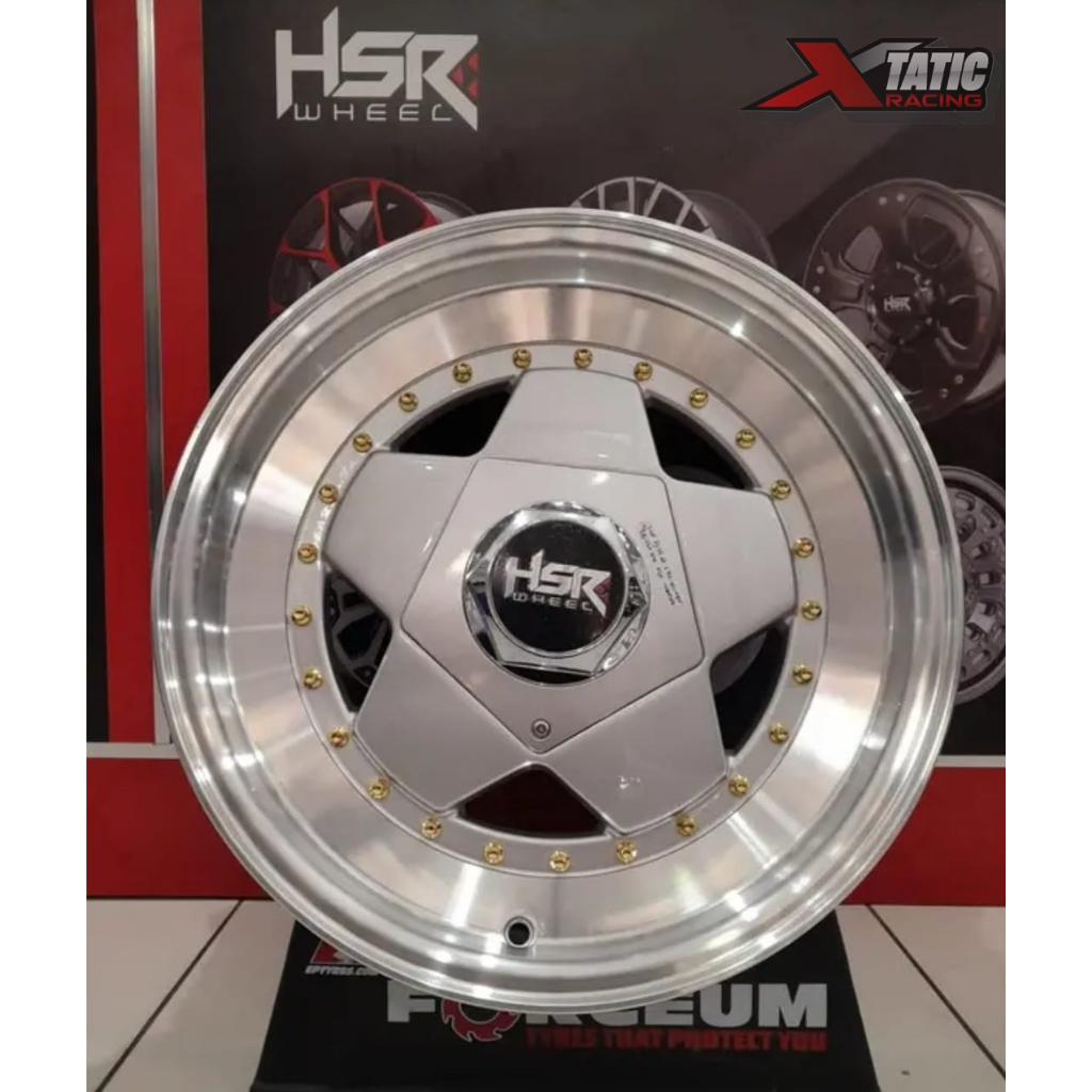 Velg Mobil HSR R15 Celong Type AACHEN R15 Untuk Agya, Vios, Brio Sigra, Calya, Datsun, Jazz Dll