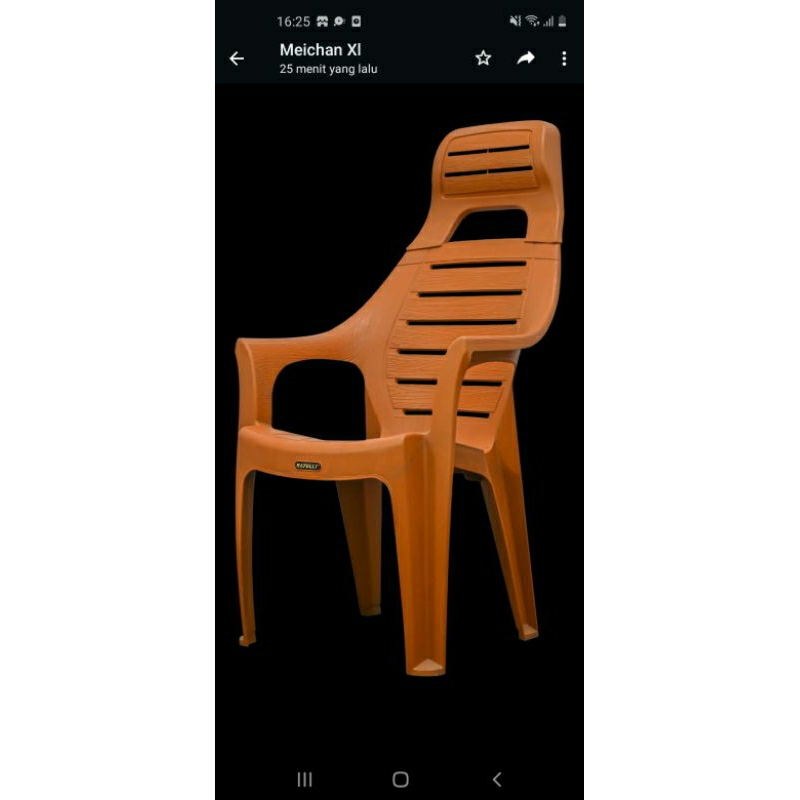 BIG PW 678 HR- Kursi Santai Sandaran KEPALA / Kursi Santai Plastik Napolly / Kursi Taman / Kursi Pan