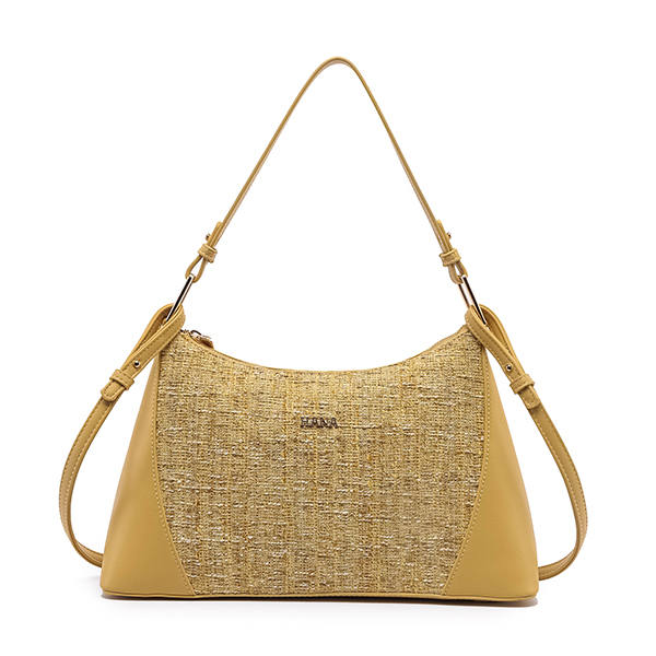HANA Sally Tweed Sling Bag M3608 - Yellow