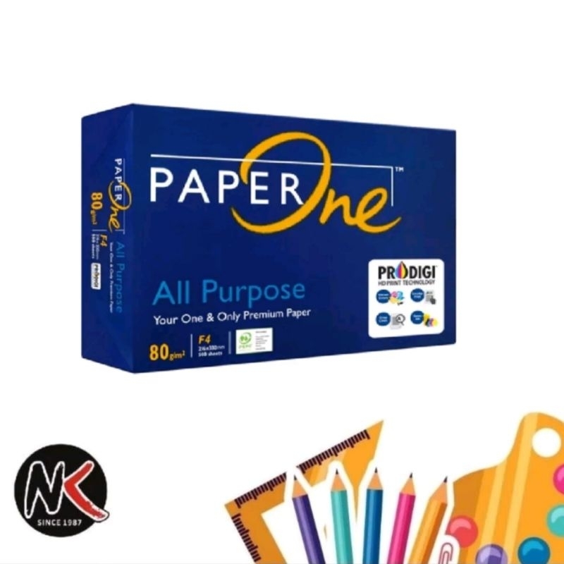 

Kertas Hvs F4 80 Gr PAPER ONE
