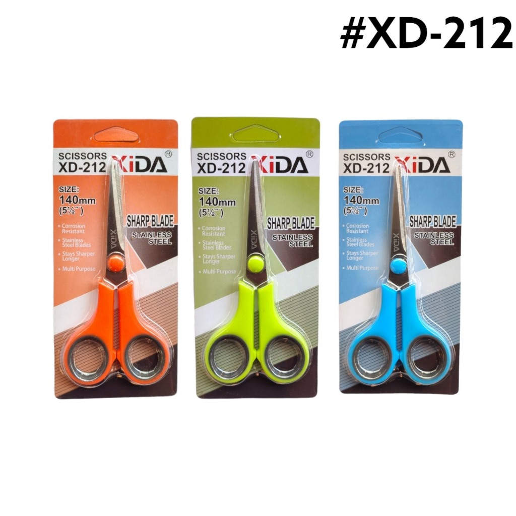 

Gunting Impor Xida XD –212 Soft Grip Rounc Bahan Stainless Steel Blades / Gunting Pemotong Multifungsi Bahan Stainless Steel High Quality – Satuan