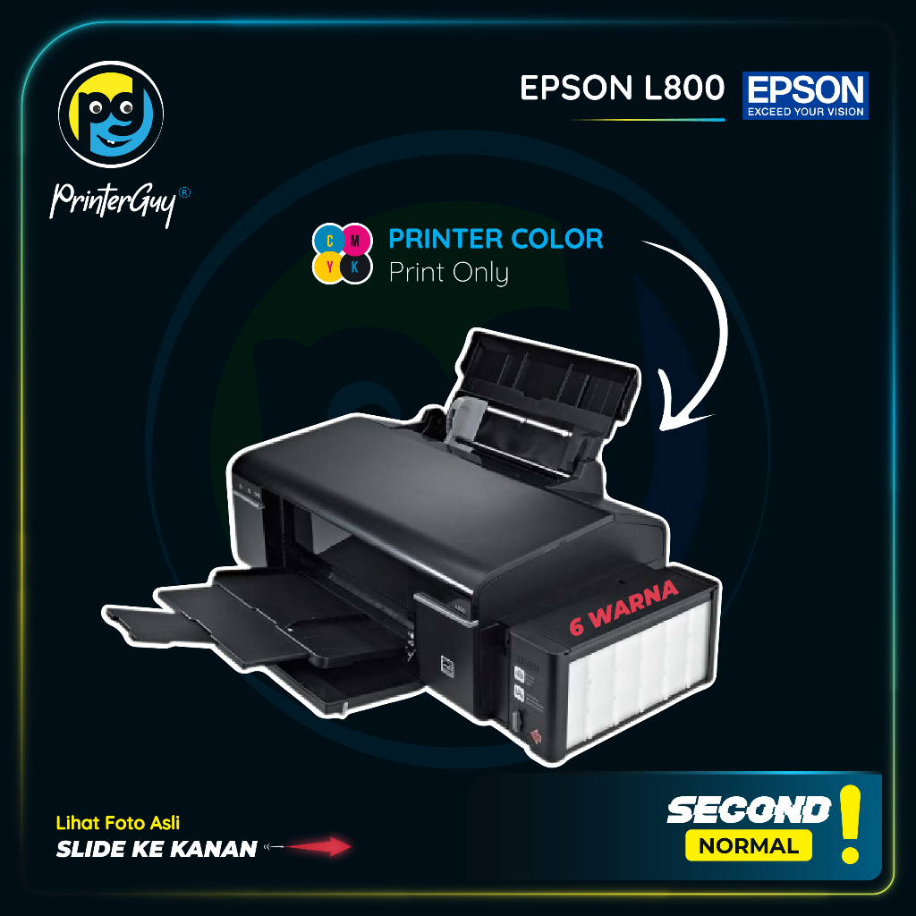 Printer Warna EPSON L800 Printer Foto terbaik 6 warna
