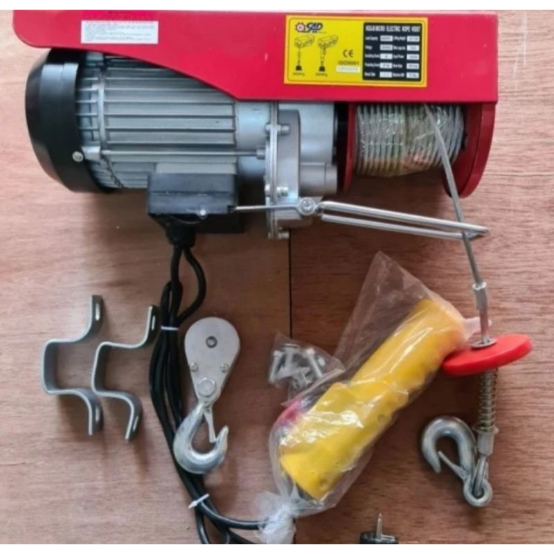 Electric Wire Rope Hoist 800kg Original / Winch Hoist 800 kg