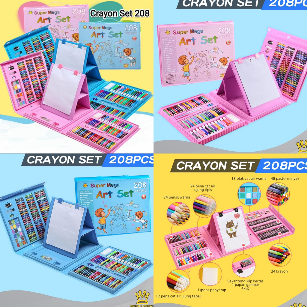 

CRAYON 208 / Crayon Pensil Warna Art Set Pensil Warna Crayon