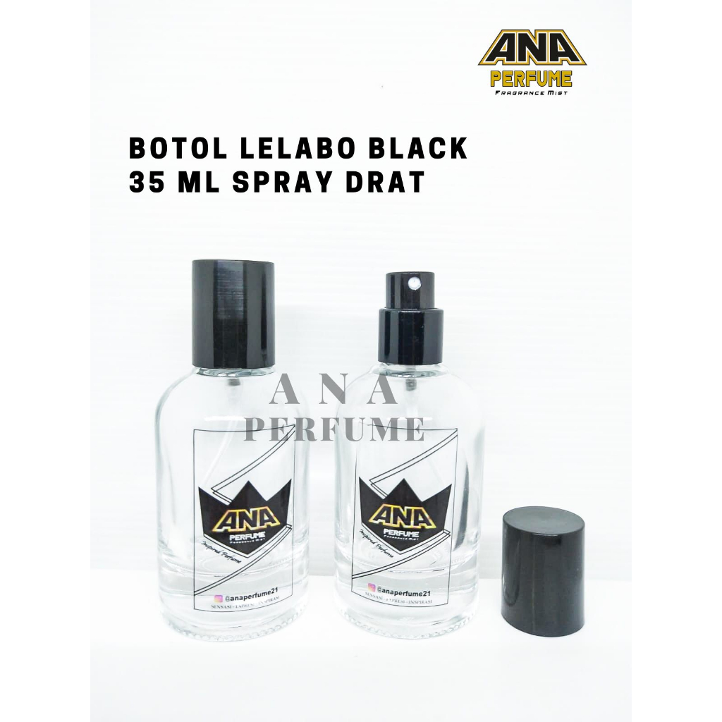ANA PERFUME BOTOL PARFUM LE LABO BLACK 35ML SPRAY DRAT - BOTOL PARFUM KOSONG LE LABO - BOTOL LE LABO