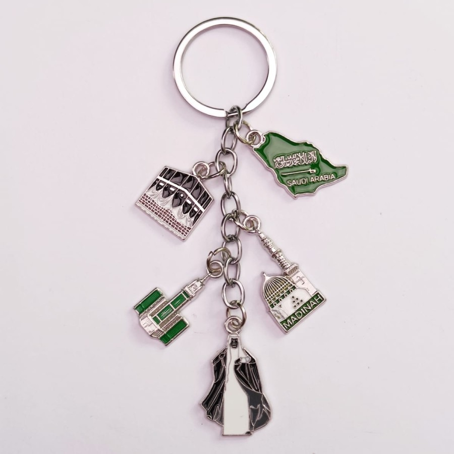 Gantungan kunci Makkah huruf souvenir dari negara Saudi Arabia