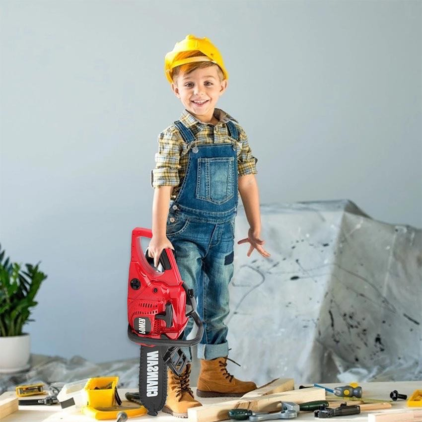 TERBARU ZCTOY MAINAN SIMULASI MESIN GERGAJI MAINAN CHAINSAW ELEKTRIK ANAK UNTUK ANAK LAKI HADIAH