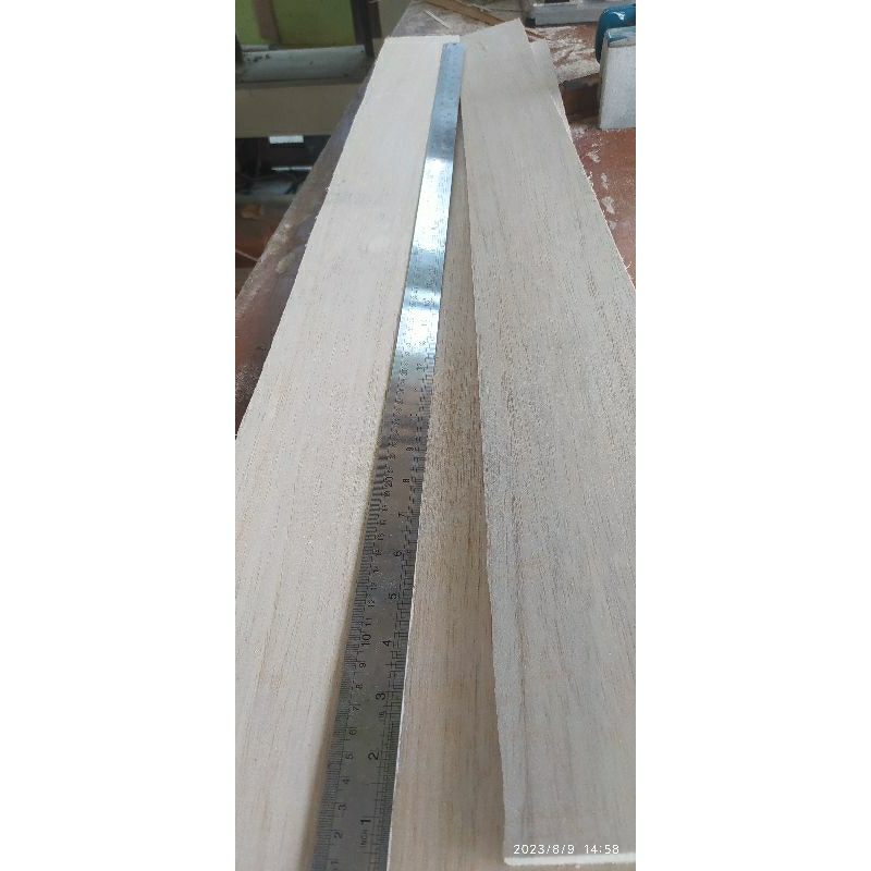 Kayu Balsa Sheet 100cm-11cm-7mm medium,