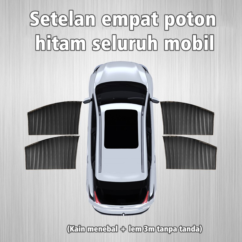 [OTTO] 4pcs Tirai Jendela Mobil Gorden Mobil Tirai Mobil Kaca Samping Tirai Magnet Sunshade Tirai Mobil