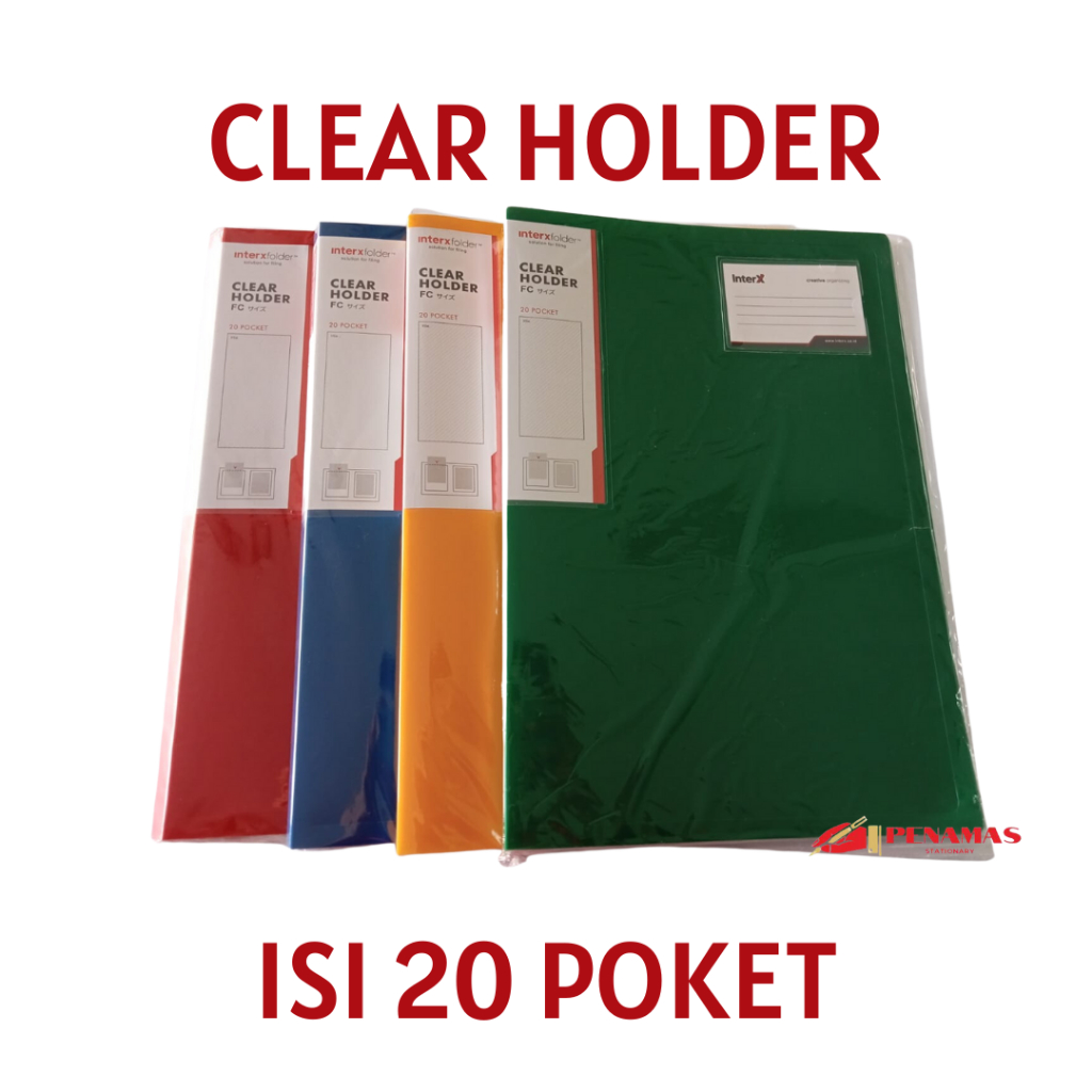 

CLEAR HOLDER INTER-X ISI 20 POCKET