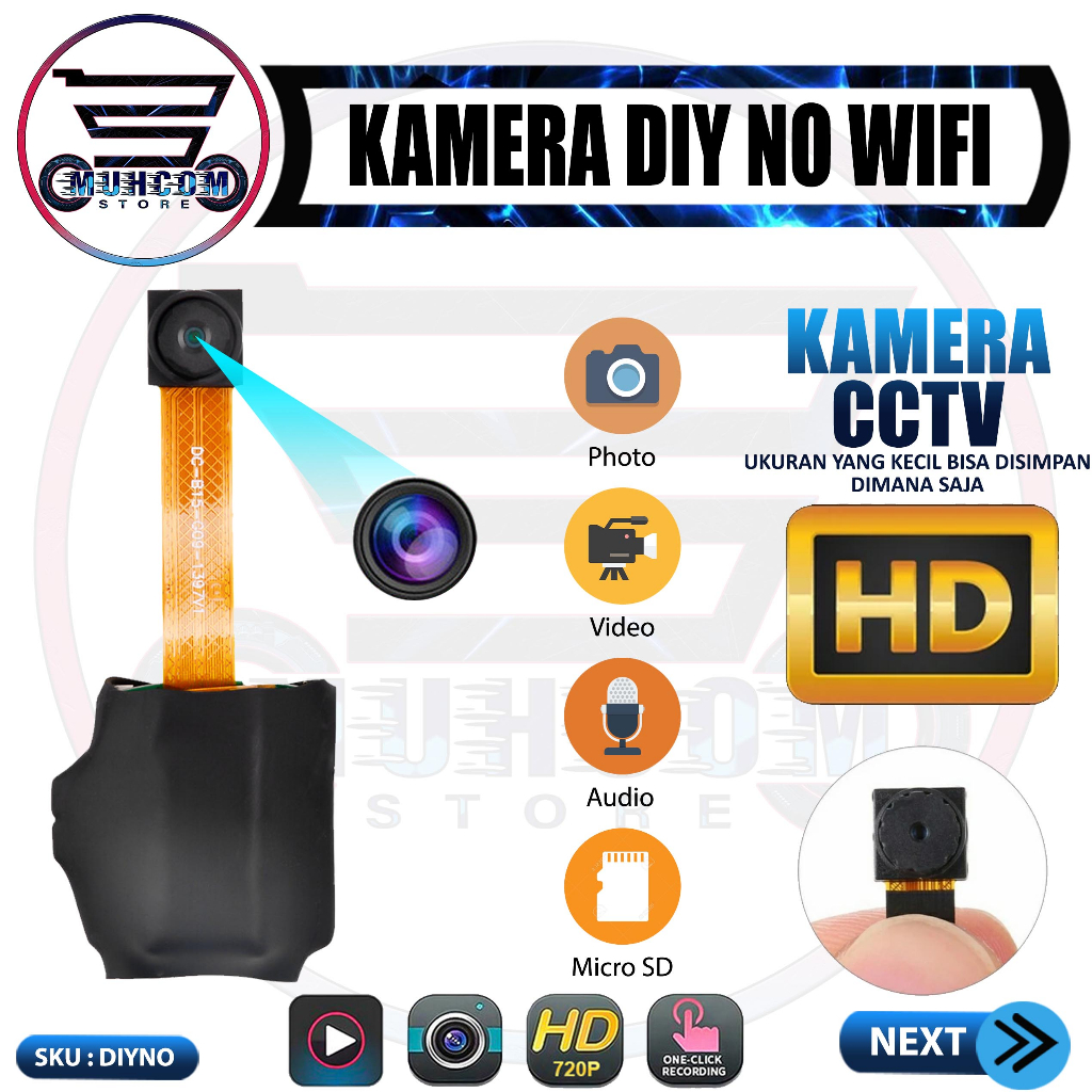 Kamera Pengintai Mini Spy Camera Diy Module Non Wifi Camcorder Perekam Vidio Poto Hidden Spycam Reso