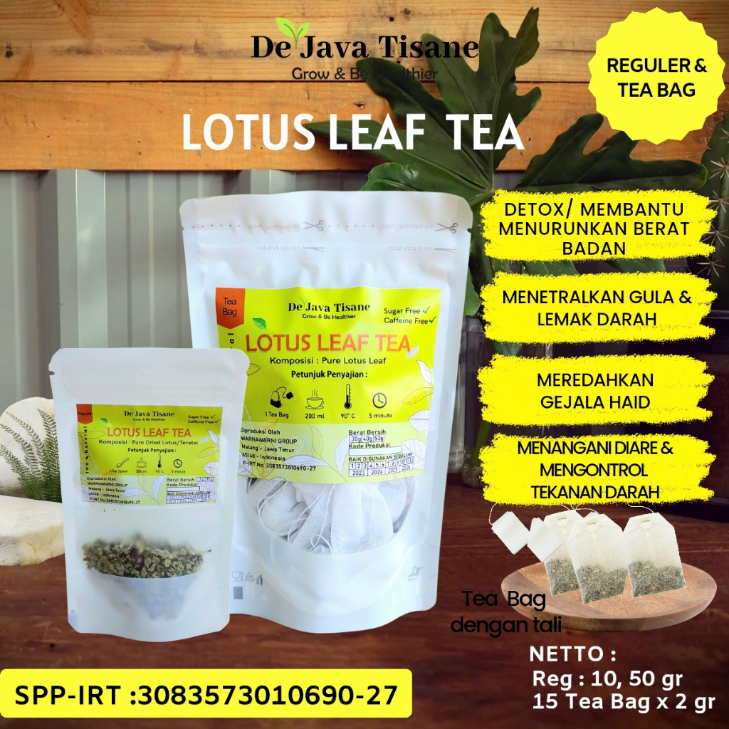

Lotus Leaf Tea Tisane Slimming Tea Teh Daun Teratai Kering