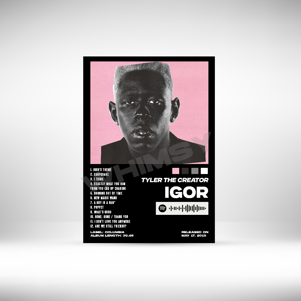 Poster Album Hitam IGOR - Tyler, The Creator
