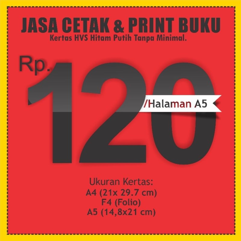

JASA PRINT CEPAT/CETAK BUKU TANPA MINIMAL ORDER