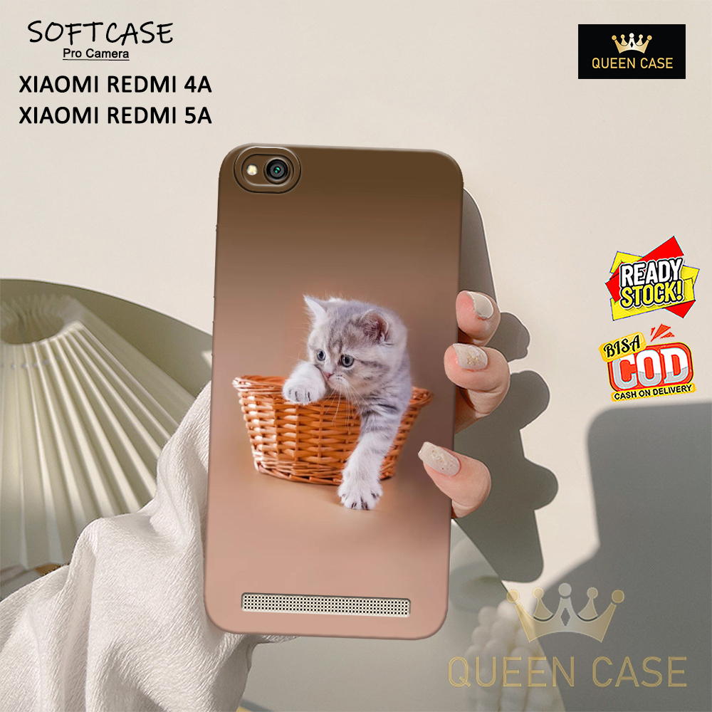 Softcase Pro Camera Kucing - Case Hp Xiaomi Redmi 4A / Redmi 5A - Casing Hp Xiaomi Redmi 4A / Redmi 
