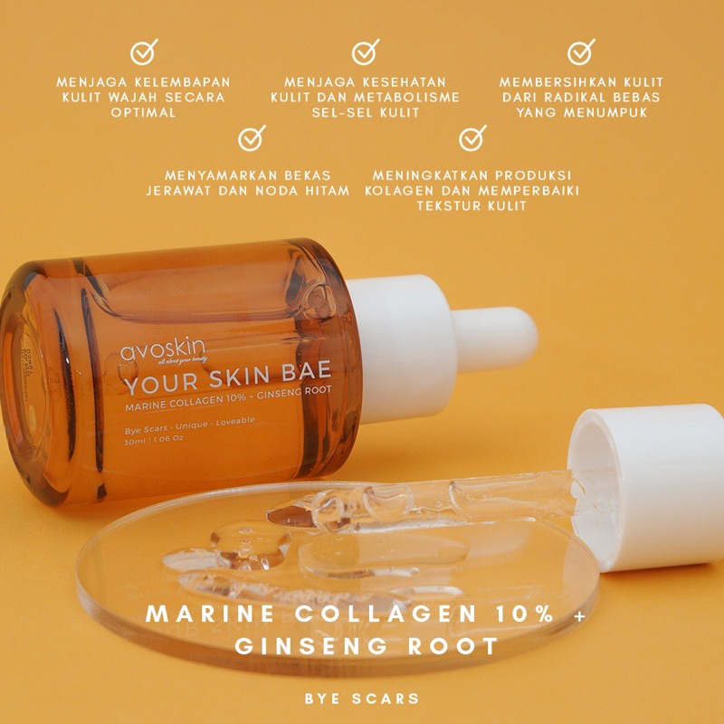 Avoskin YOUR SKIN BAE Marine Collagen 10% + Ginseng Root