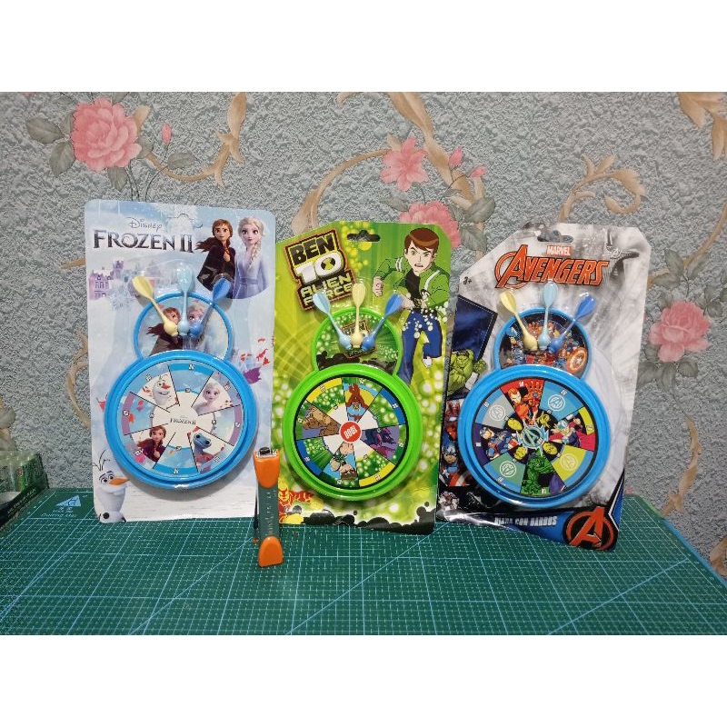 Mainan Anak Sasaran Dart Karakter Kartun Mainan Lempar Sasaran Dart Magnet