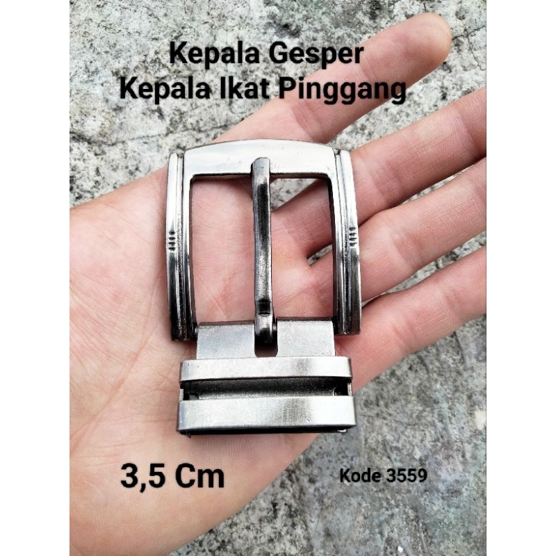 Kepala Ikat Pinggang Kepala Sabuk Ikat Pinggang Kepala Gesper Pria 3,5 Cm