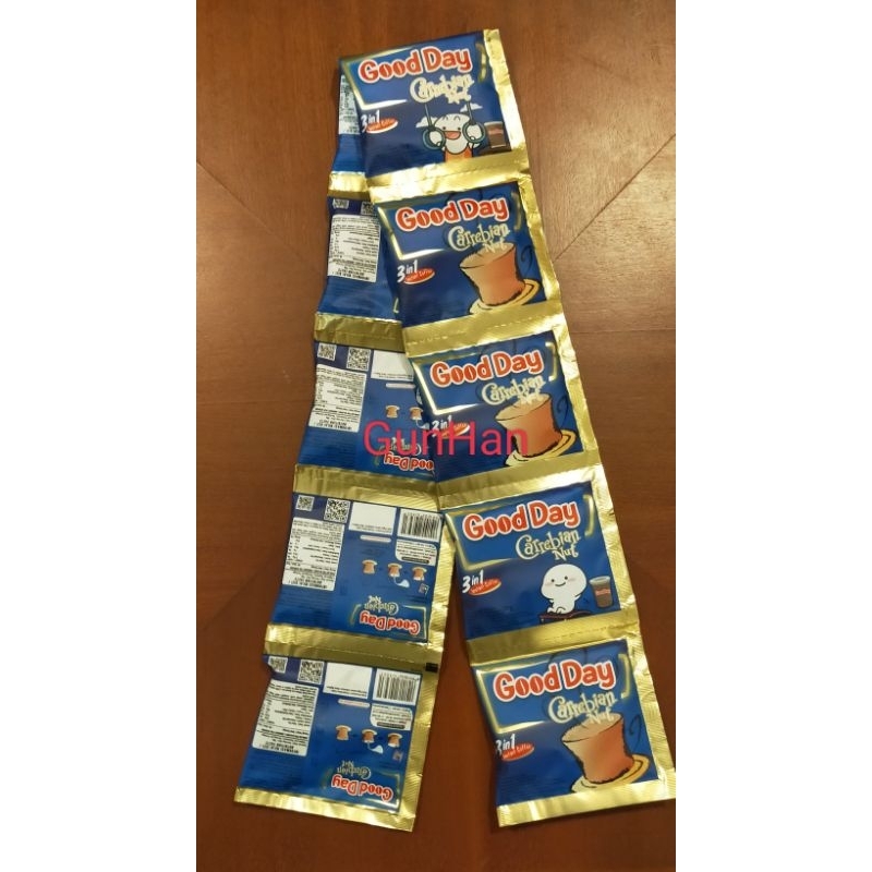 

Renceng Good Day Biru ( Carebian Nuts ) Isi 10 pcs / 1 renceng