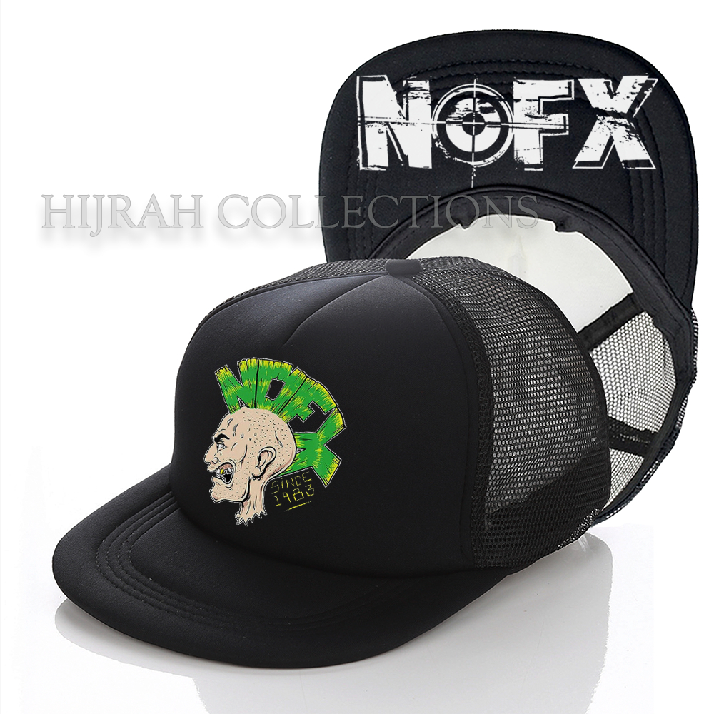 Topi Snapback /Trucker Band NOFX Premium topi Band punk metal hardcore barat