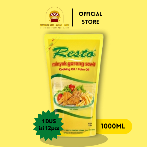 

MINYAK RESTO | Minyak Goreng Premium Palm Oil Refill Pouch 1L