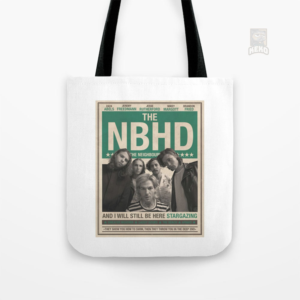 The neighborhood poster Tote Bag Kanvas