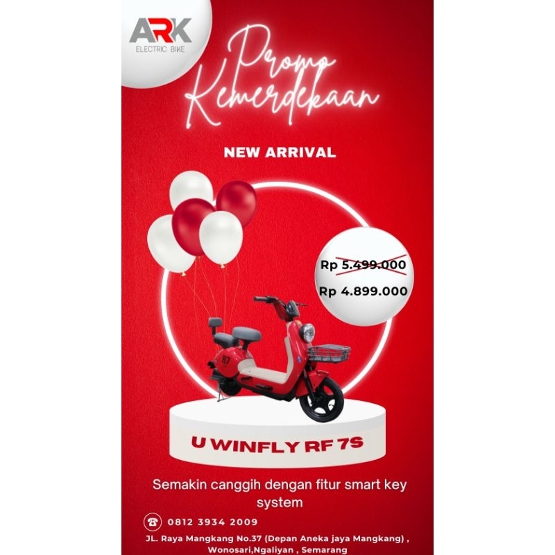 Sepeda listrik uwinfly RF7s , New Arrival 