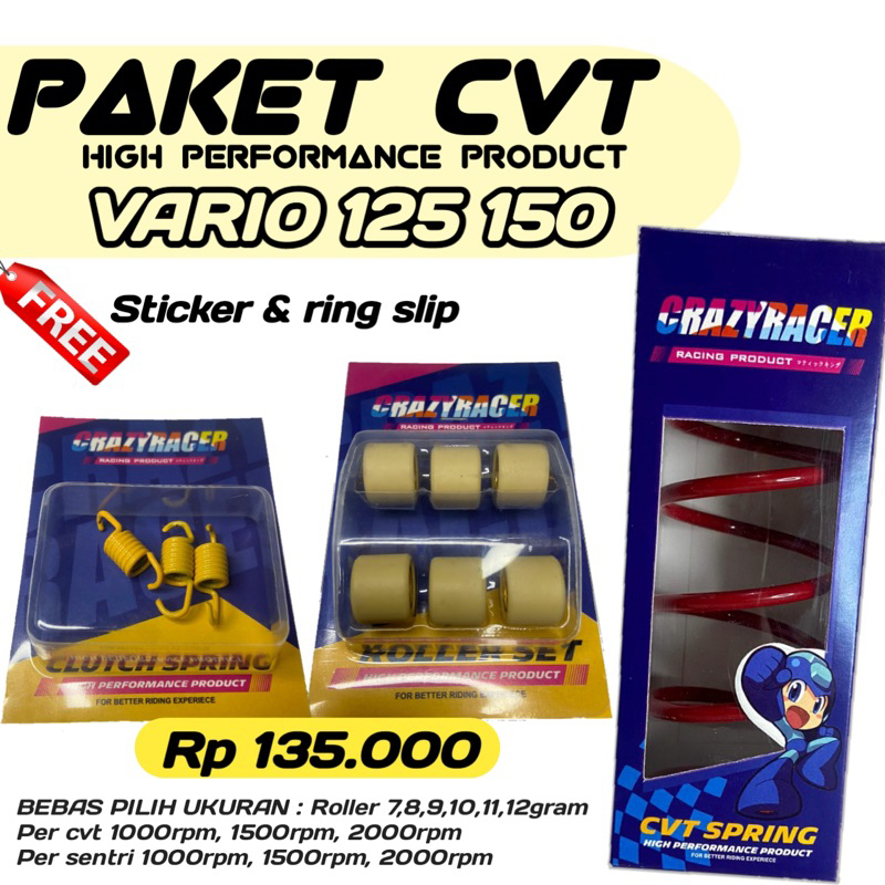 PAKET UPGRADE CVT VARIO 125 150