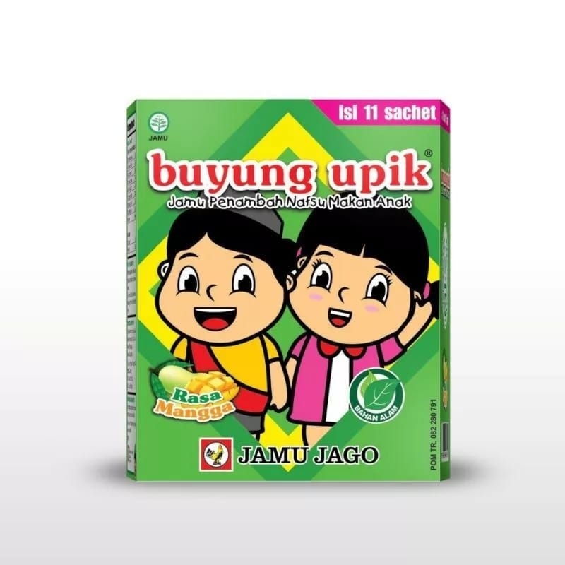 

Jamu Buyung Upik Rasa Mangga isi 11 Sachet - Menambah Nafsu Makan Anak