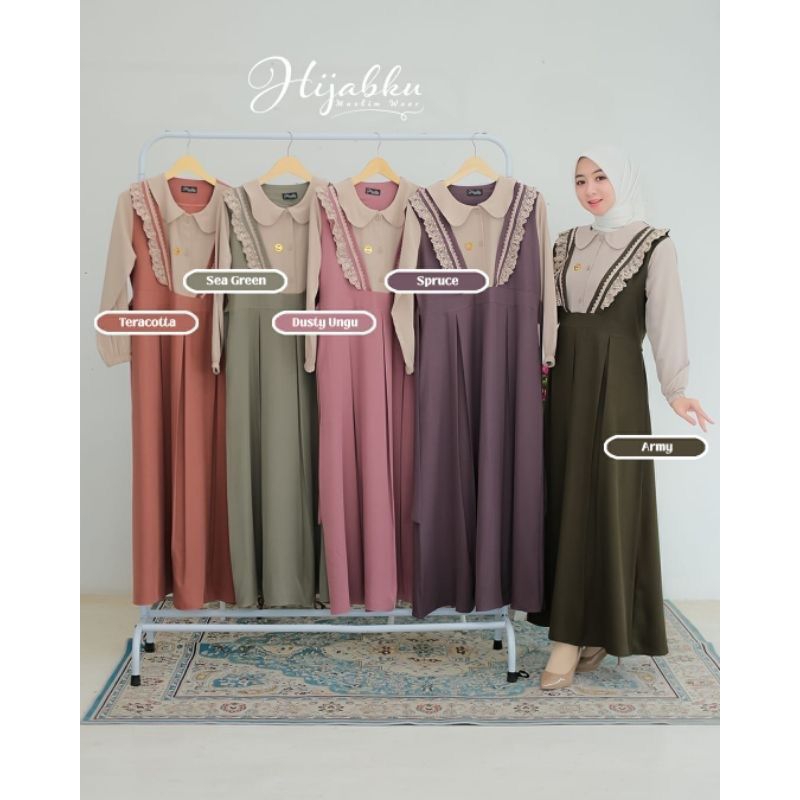 GAMIS LIRRA BAHAN CRINKLE AIR FLOW PREMIUM //GAMIS RENDA