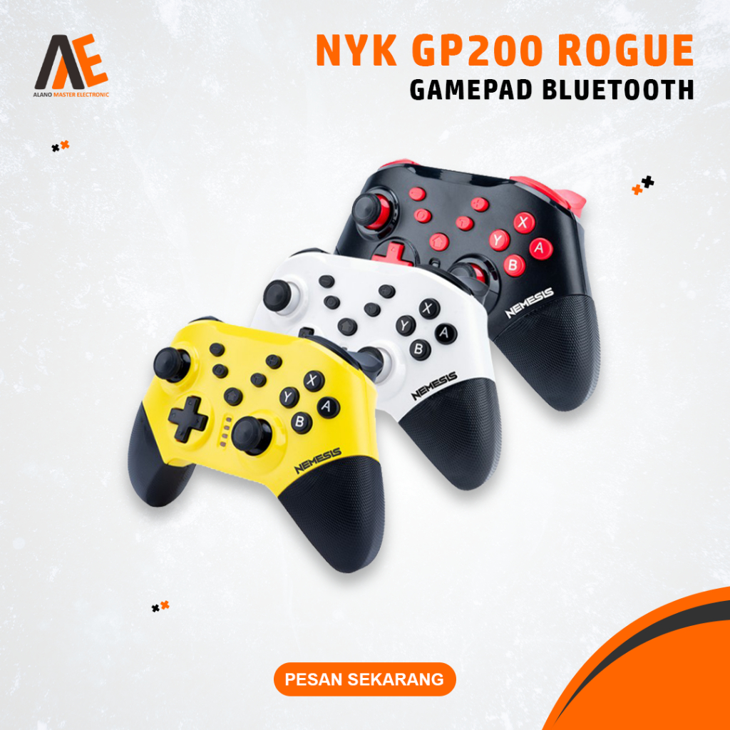 Stick Bluetooth NYK Nemesis GP200 Rogue Gamepad PC Laptop Android