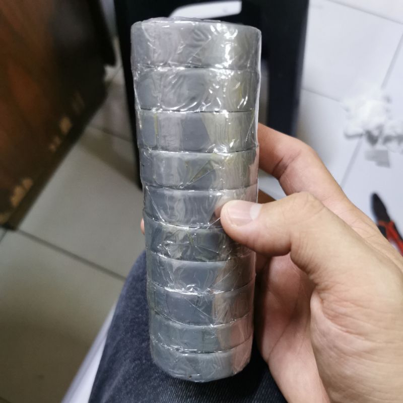 1SLOP(10pcs) ISOLASI LISTRIK ISOLATOR TAHAN PANAS |TAPE HITAM PCS KABEL