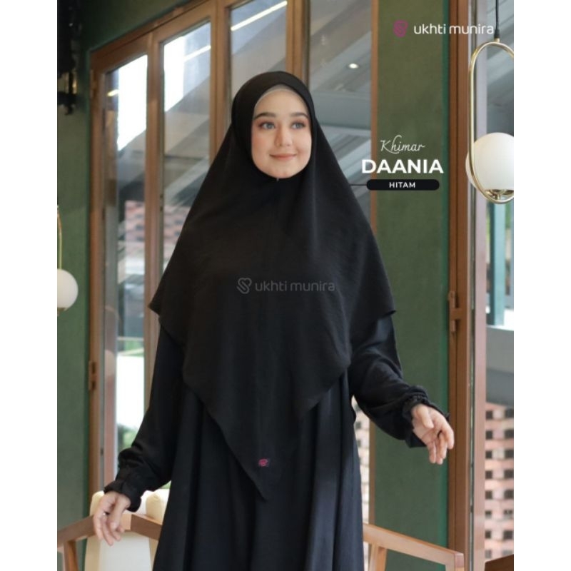 DAANIA KHIMAR TERBARU MUNIRA JILBAB INSTAN POLOS SYARI KHIMAR ANTEM PUTIH
