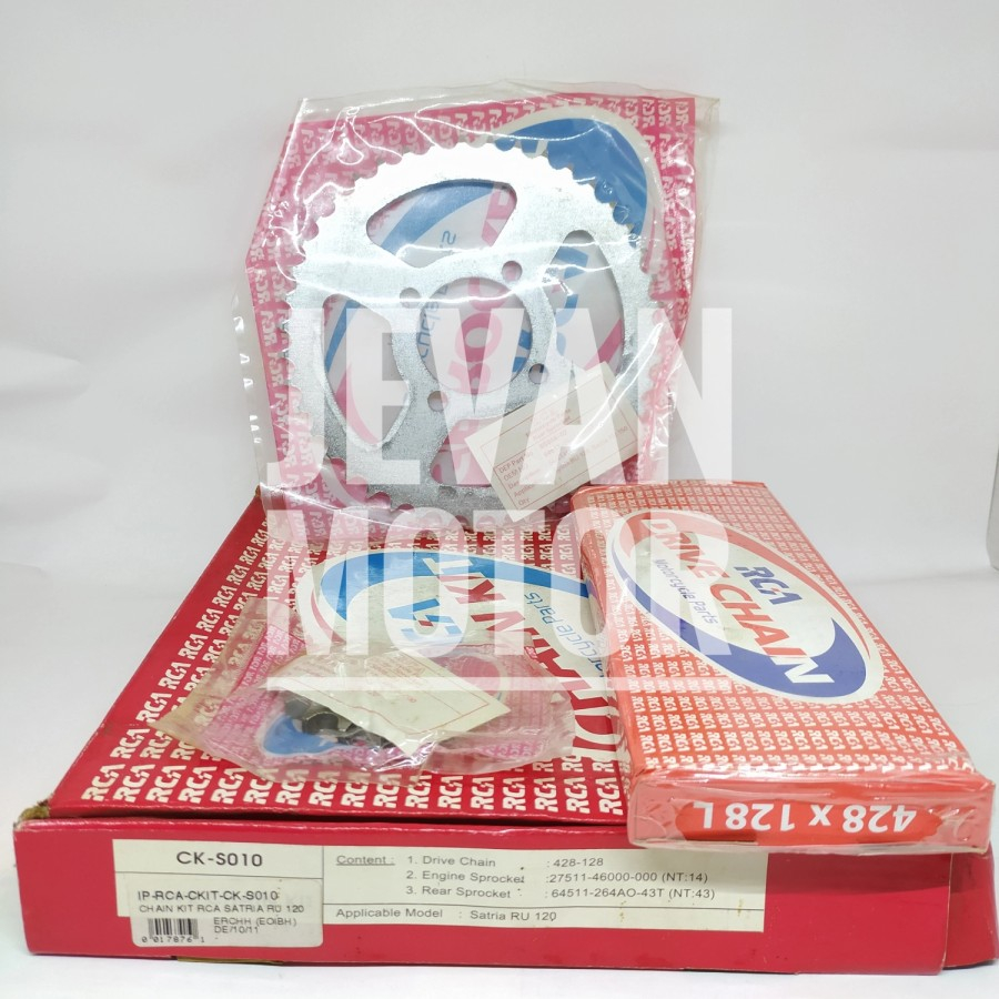 RCA Gear Set Satria RU 120 / Gear Set Suzuki Satria 120 / CK-S010