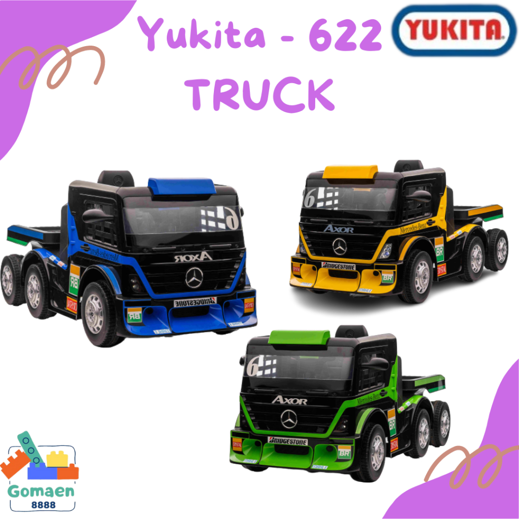 Mainan anak mobil aki Yukita 622 truck lisensi 12V