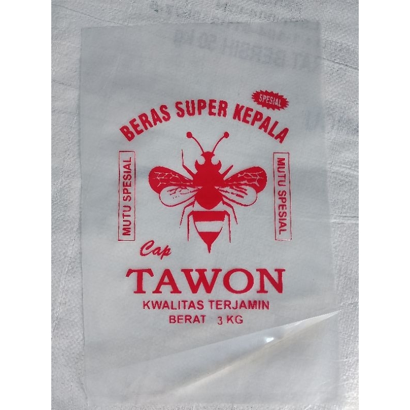 PLASTIK beras TAWON 3KG 1 warna