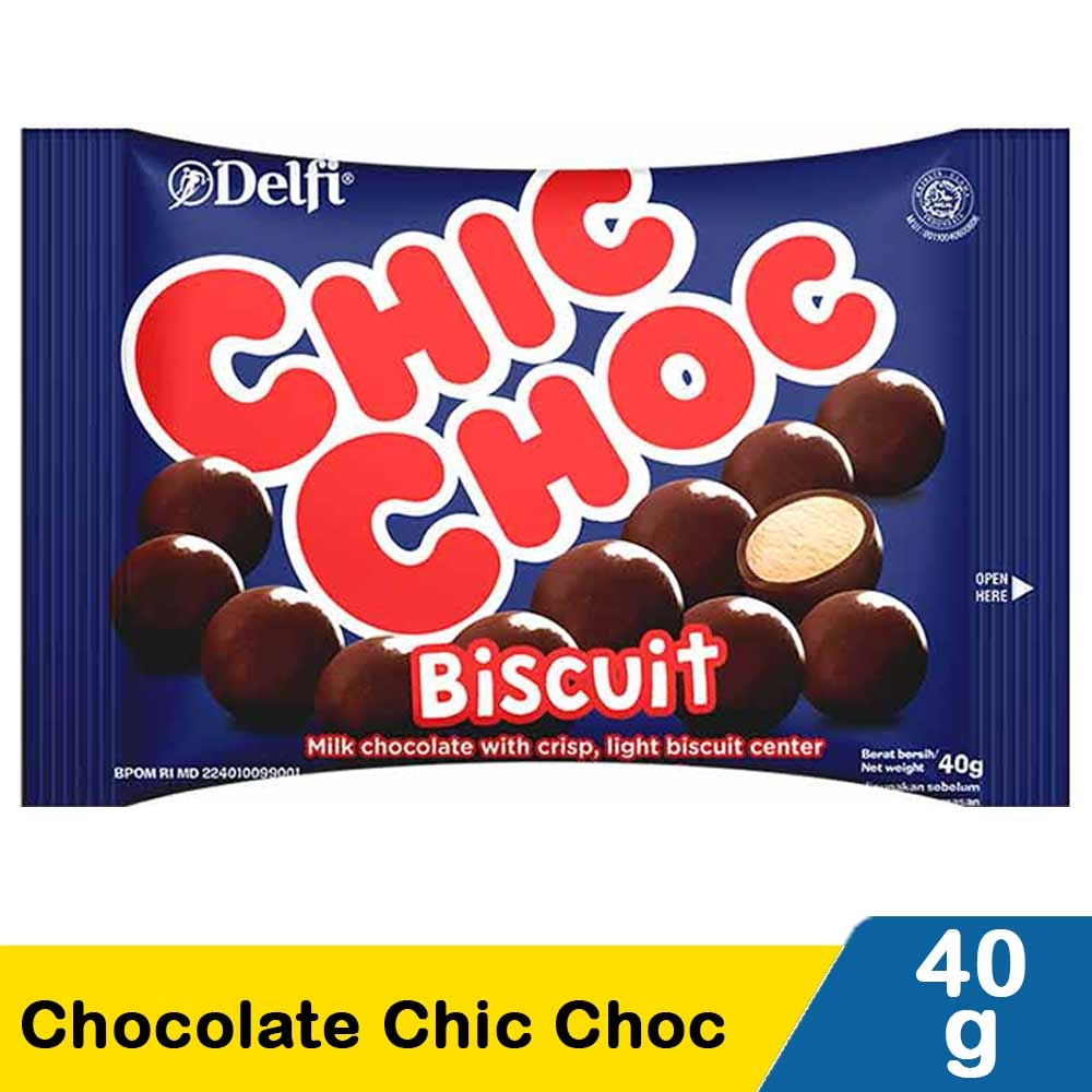 

COKLAT DELFI CHIC CHOC 40 GR ISI BISKUIT 40 GRAM