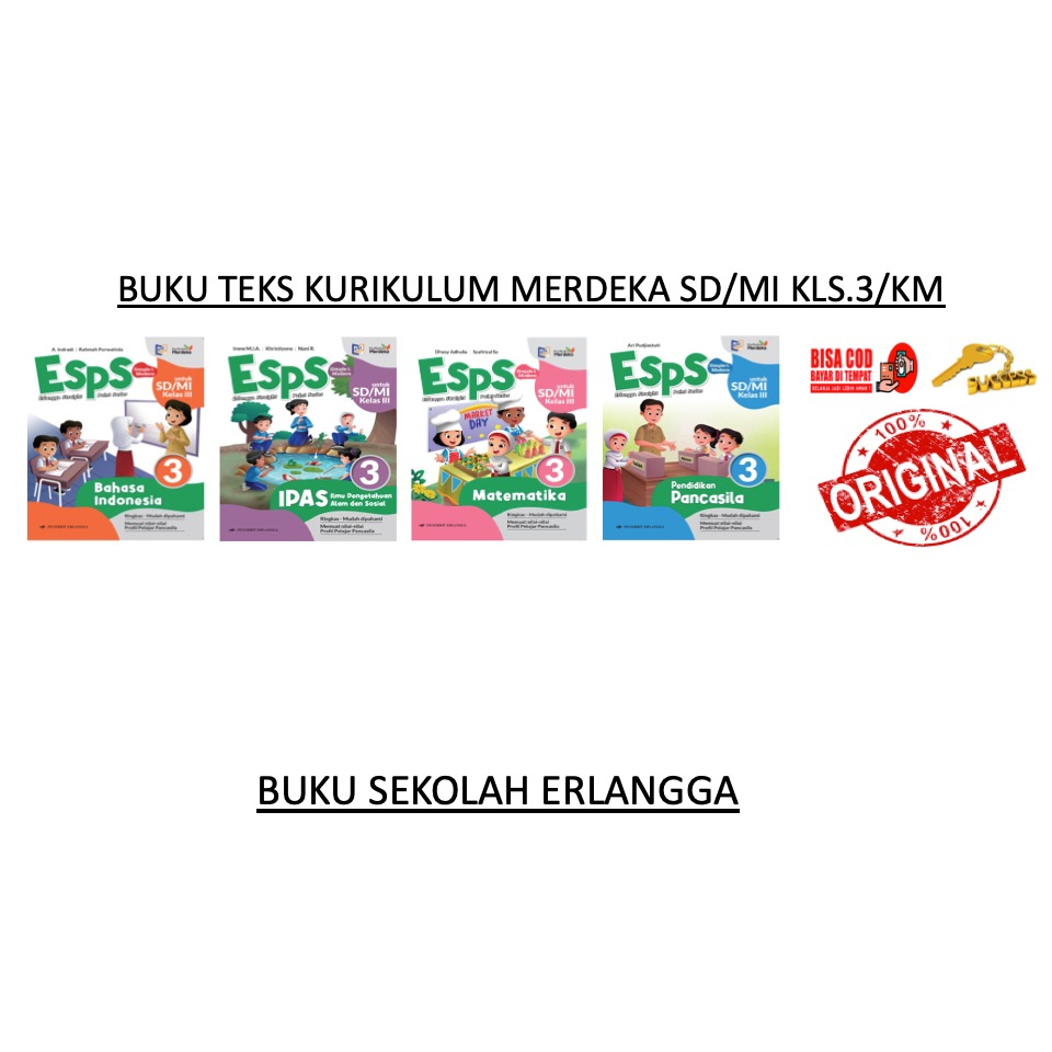 

BUKU SD KURIKULUM MERDEKA KELAS.3/KM ERLANGGA + KUNCI JAWABAN