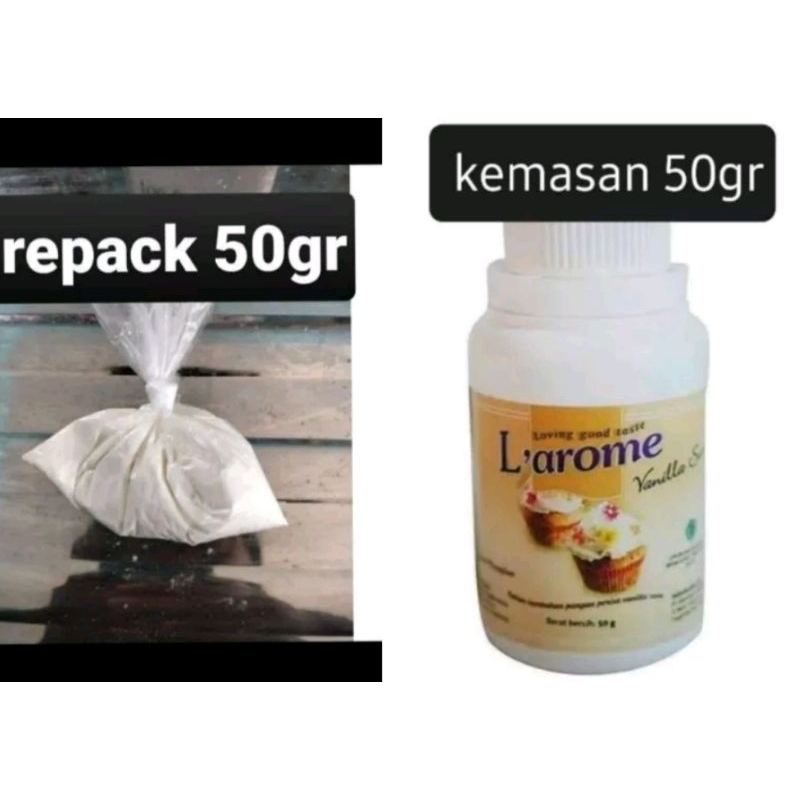 

Larome Vanilla susu bubuk kemasan 50gr repack